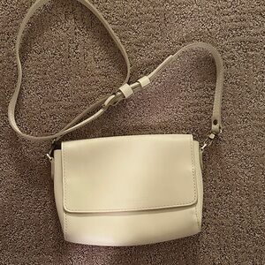 Portland leather cream crossbody